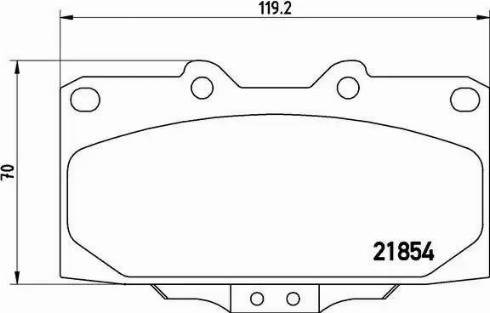 BREMBO P56034 Колодки тормозные передние дисковые в наличии Винница