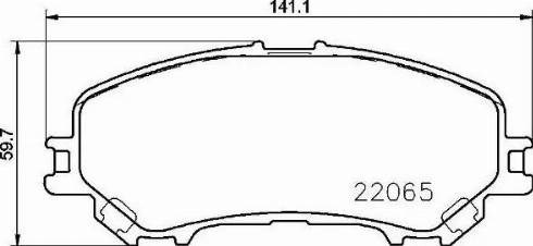 Колодки тормозные передние дисковые P56100 BREMBO