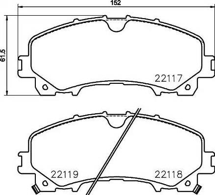 Тормозные колодки P56106 BREMBO