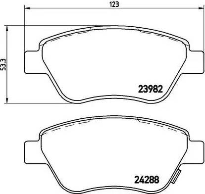 P59051 Колодки тормозные передние дисковые купить Каменское