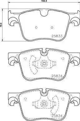 Колодки передние P61127 BREMBO