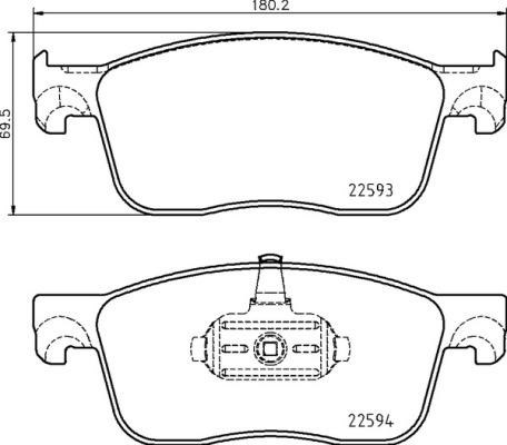 Колодки P61134 BREMBO