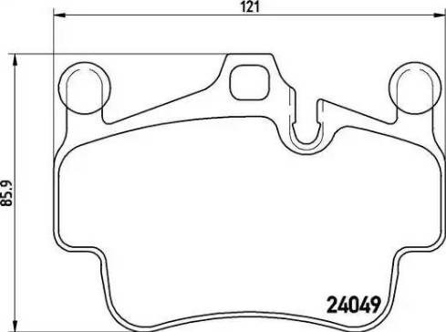 Передние тормозные колодки P65014 BREMBO