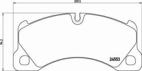 Колодки тормозные P65017 BREMBO
