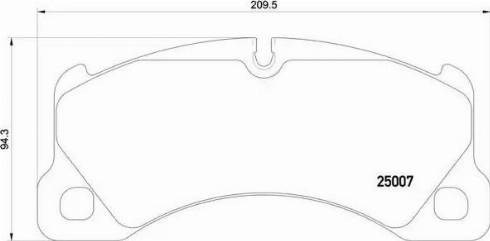Колодки тормозные P65021 BREMBO