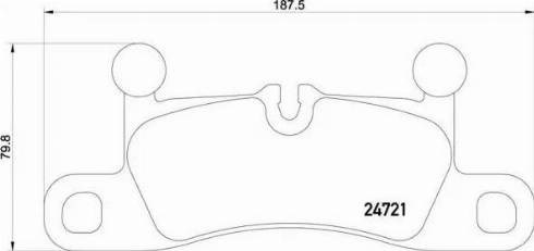 Задние дисковые колодки P65027 BREMBO