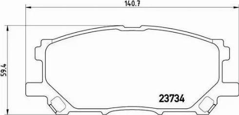 Колодки передние Lexus RX