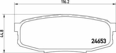 P83098 BREMBO Колодки тормозные задние дисковые купить в Николаев