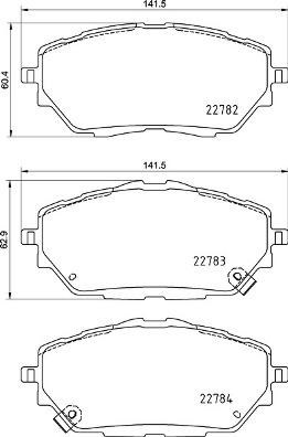Передние тормозные колодки P83171 BREMBO