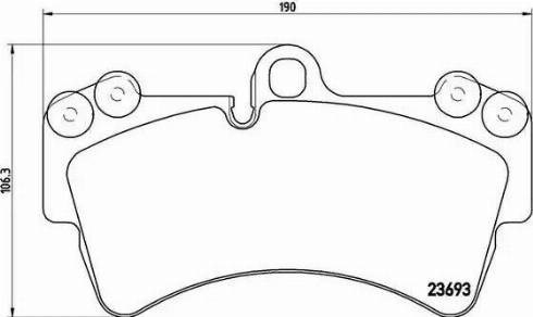 Передние тормозные колодки P85065 BREMBO
