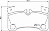 Колодки на тормоз задний дисковый P85103 BREMBO