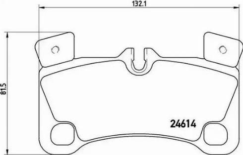 Колодки на тормоз задний дисковый P85103 BREMBO