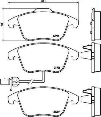 Колодки P85113 BREMBO