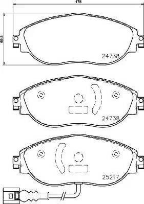 Колодки P85144 BREMBO