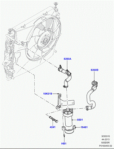 Додатковий насос системи охолодження PEB500010