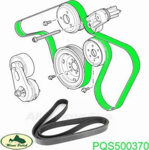 LAND ROVER PQS500370 Ремень генератора в наличии Черкассы