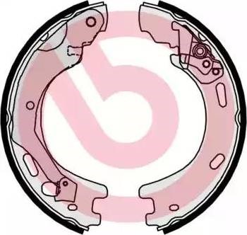 Колодки ручника S44509 BREMBO