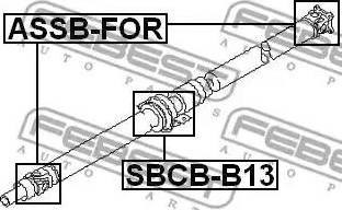 Підшипник підвісний SBCB-B13