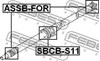 Вал карданный задний в сборе SBCBS11 FEBEST