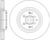 Передний тормозной диск SD1075 HI-Q