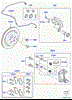 Задний дисковый тормоз SDB000646 LAND ROVER