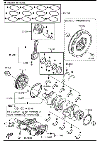 SH0111312 MAZDA Сальник коленвала задний купить в Кривой Рог