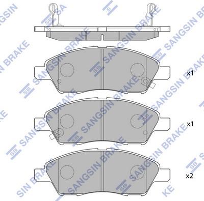 SP2084 HI-Q Колодки тормозные передние дисковые купить в Запорожье