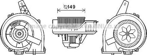 Отопителя салона ST8044 AVA