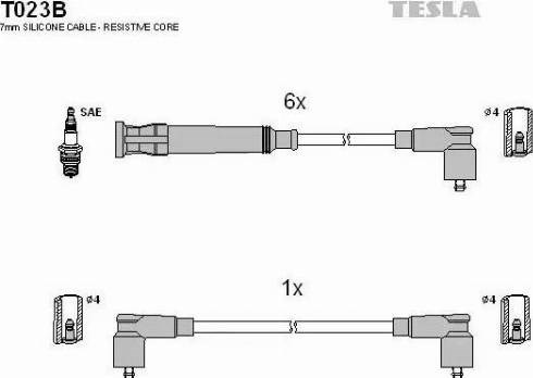 TESLA T023B Высоковольтные провода в наличии Украина