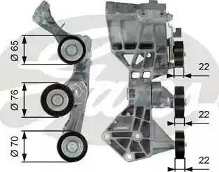 Натяжная планка поликлинового ремня T39064 GATES