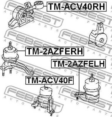 Подушка двигателя Toyota Camry
