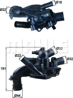 Корпус термостата TM46105 MAHLE