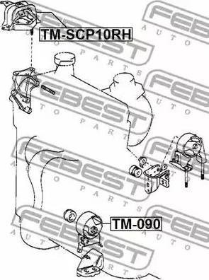 Подушка коробки TMSCP10RH FEBEST