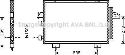 Ava toyota радіатор кондиціонера rav 4 ii 00- TO5281D