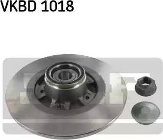 Задний тормозной диск VKBD1018 SKF
