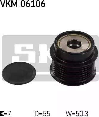 Обгонная муфта генератора VKM06106 SKF