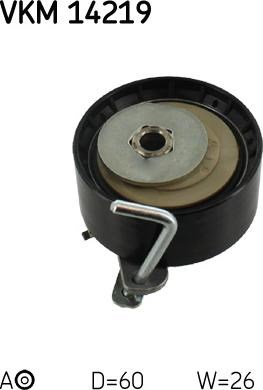 Ролик натяжителя ремня ГРМ VKM14219 SKF