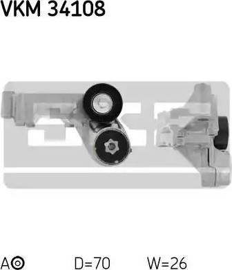 Натяжитель клинового ремня VKM34108 SKF
