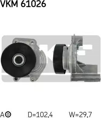 Роликовий модуль натяжителя ремня VKM61026 SKF