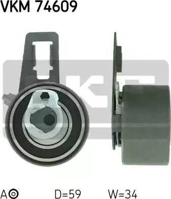 Ролик натяжителя газораспределительного ремня VKM74609 SKF