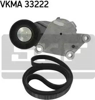 Роликовий модуль натягувача ременя (ролик, ремінь) VKMA 33222