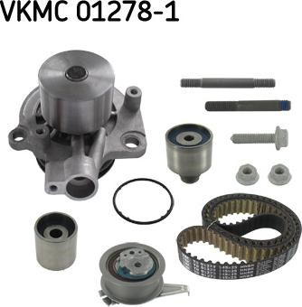 Роликовий модуль натягувача ременя (ролик, ремінь, помпа) VKMC 01278-1