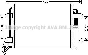 Радиатор охлаждения кондиционера VN5291D AVA
