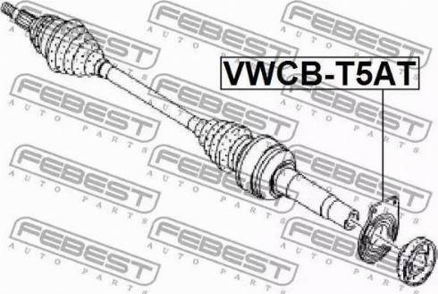 VWCBT5AT Подвесной подшипник передней полуоси купить Львов