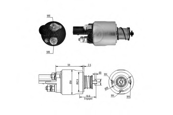Втягивающее реле ZM1498 ZM