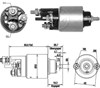 Втягивающее реле стартера zm2708 ZM2708