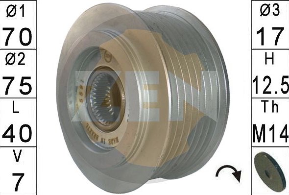 ZN5591 Шкив генератора купить Ужгород