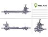 Реечный рулевой механизм 2N113200ED FORD
