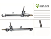 Рейка рулевая DSR2008L DELCO REMY