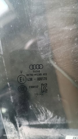 4KE845206A VAG Стекло двери задней правой купить в Украина